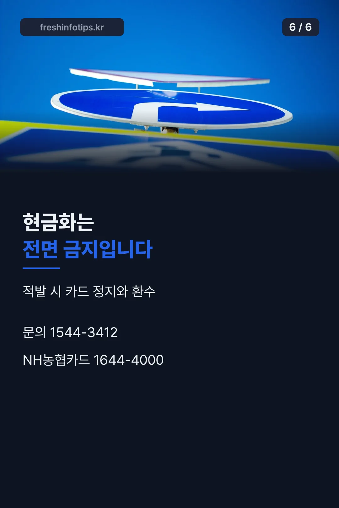 현금화 금지 안내