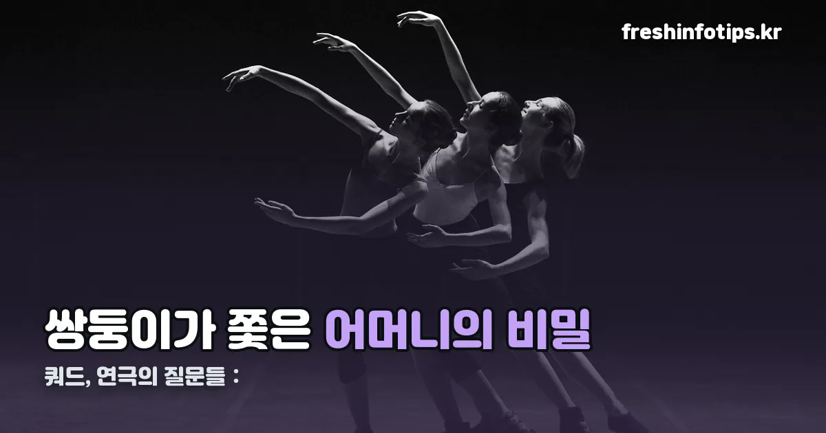 쿼드, 연극의 질문들： 정리 썸네일